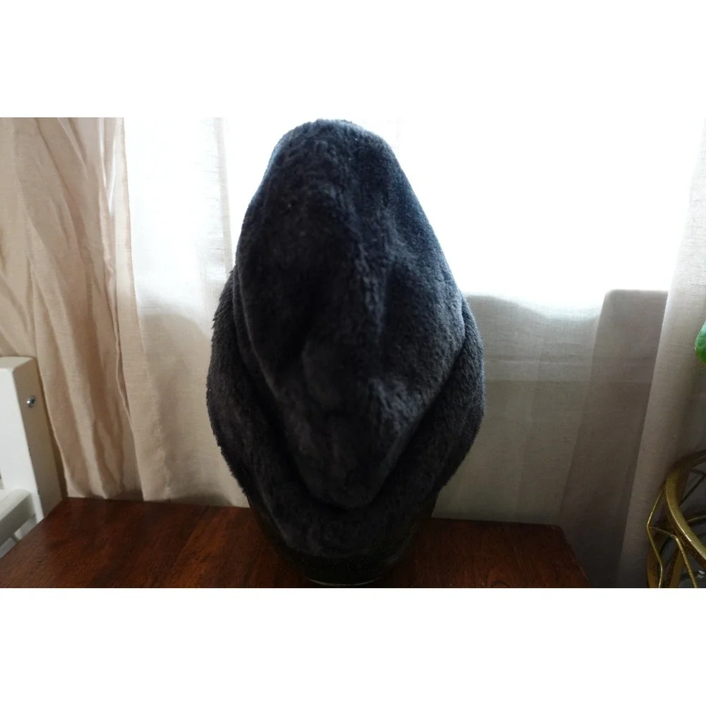 Vintage brown faux fur hat size M winter‎ cozy outerwear